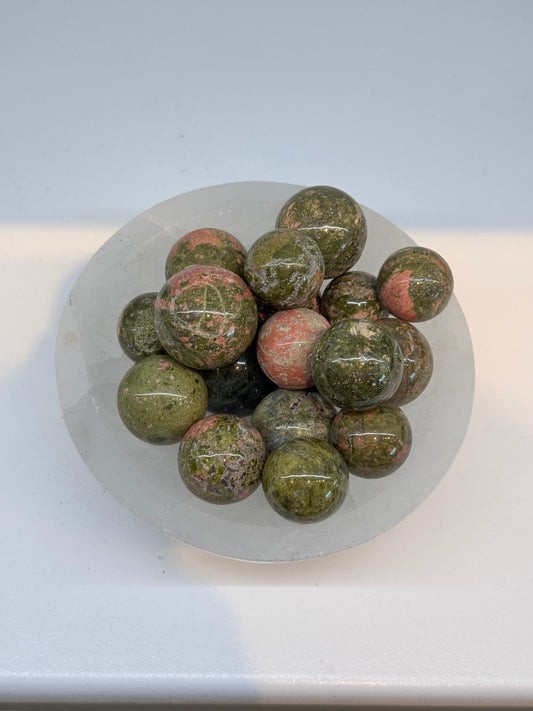 Unakite mini spheres
