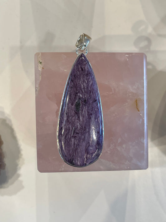 Charoite Necklace Pendant - CH01