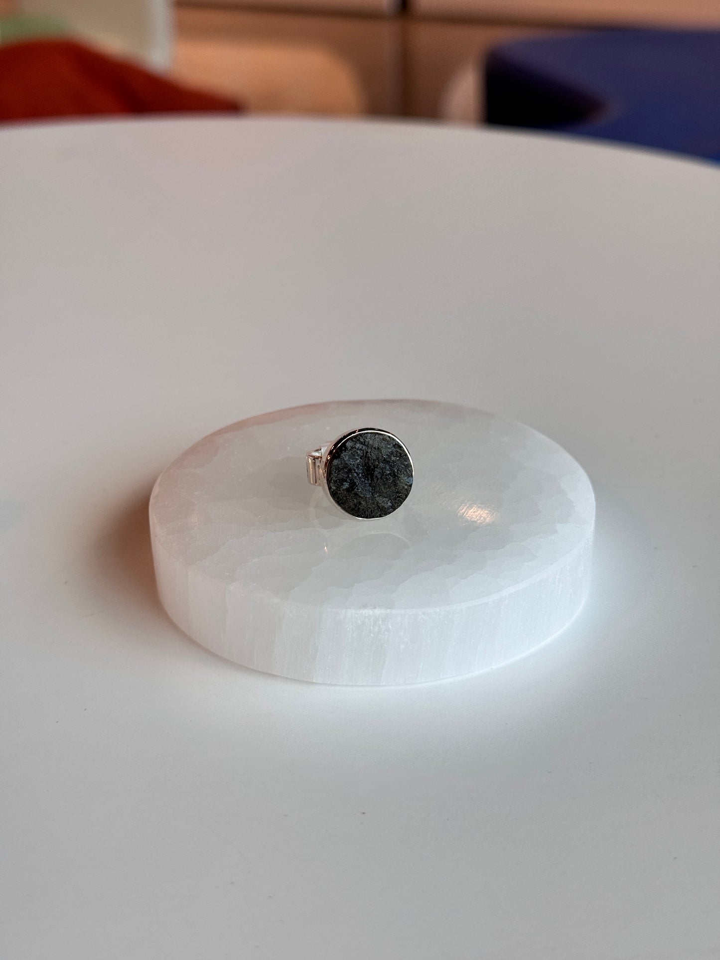 Black Tourmaline Ring | size 5 sterling silver .925