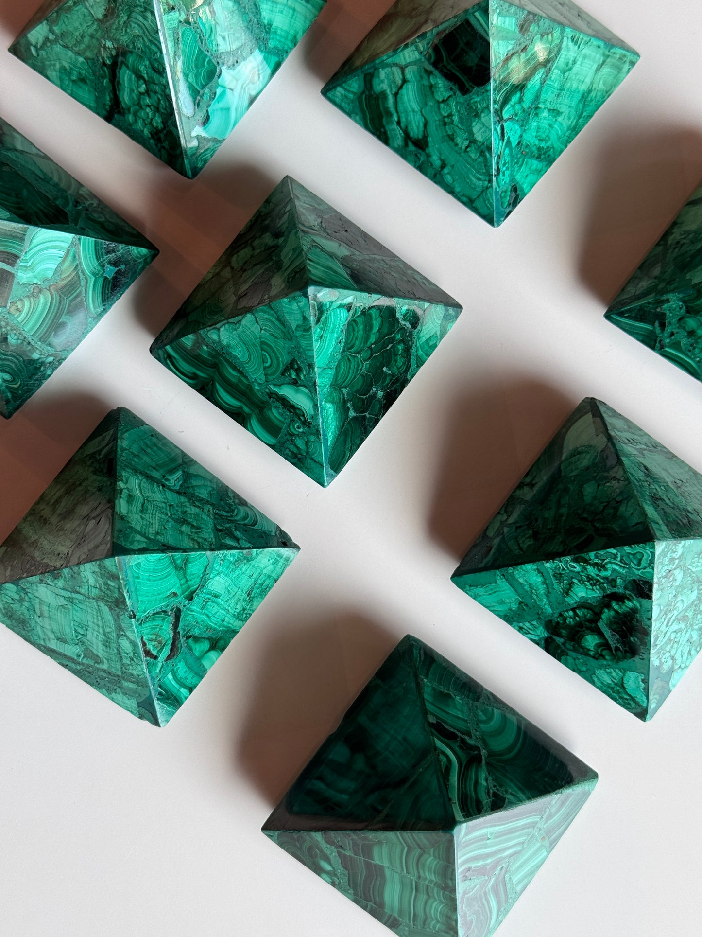 Malachite Pyramids