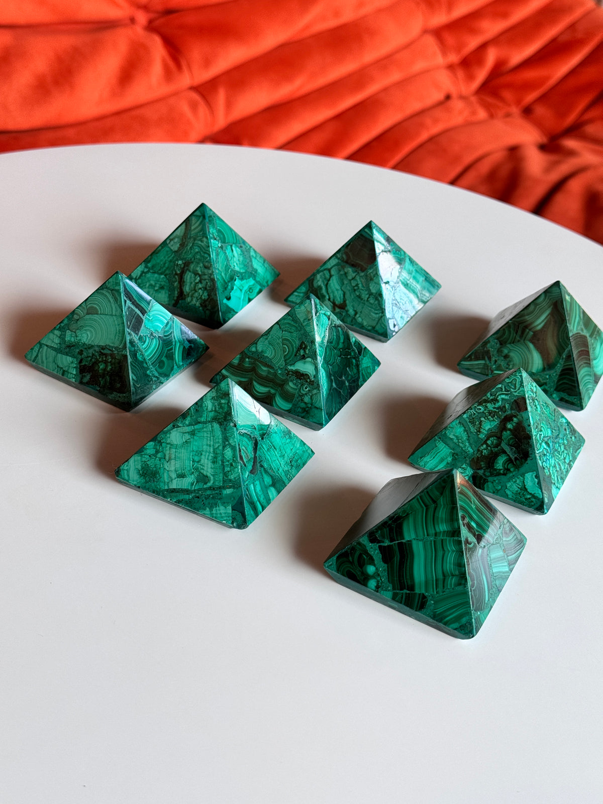 Malachite Pyramids