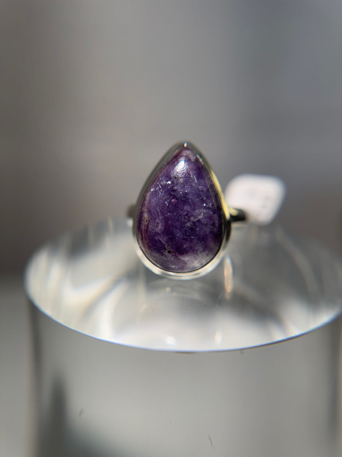 Lepidolite Sterling silver ring size 9￼