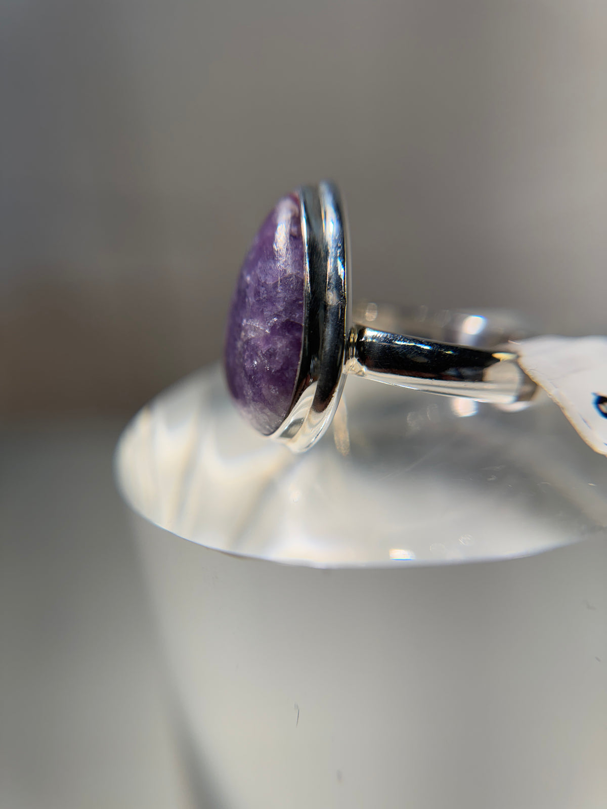 Lepidolite Sterling silver ring size 9￼