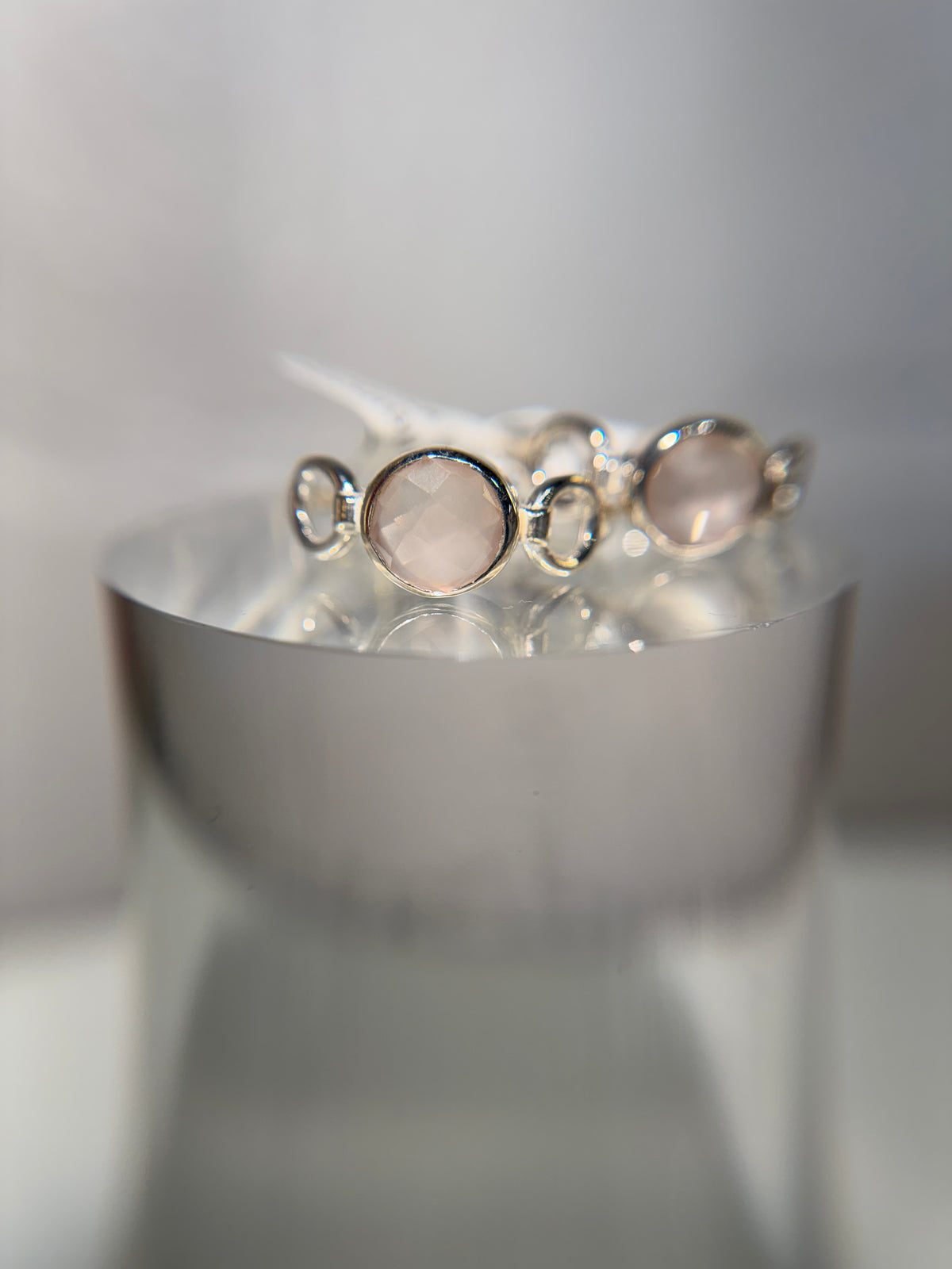 Rose Quartz Sterling Silver Ring