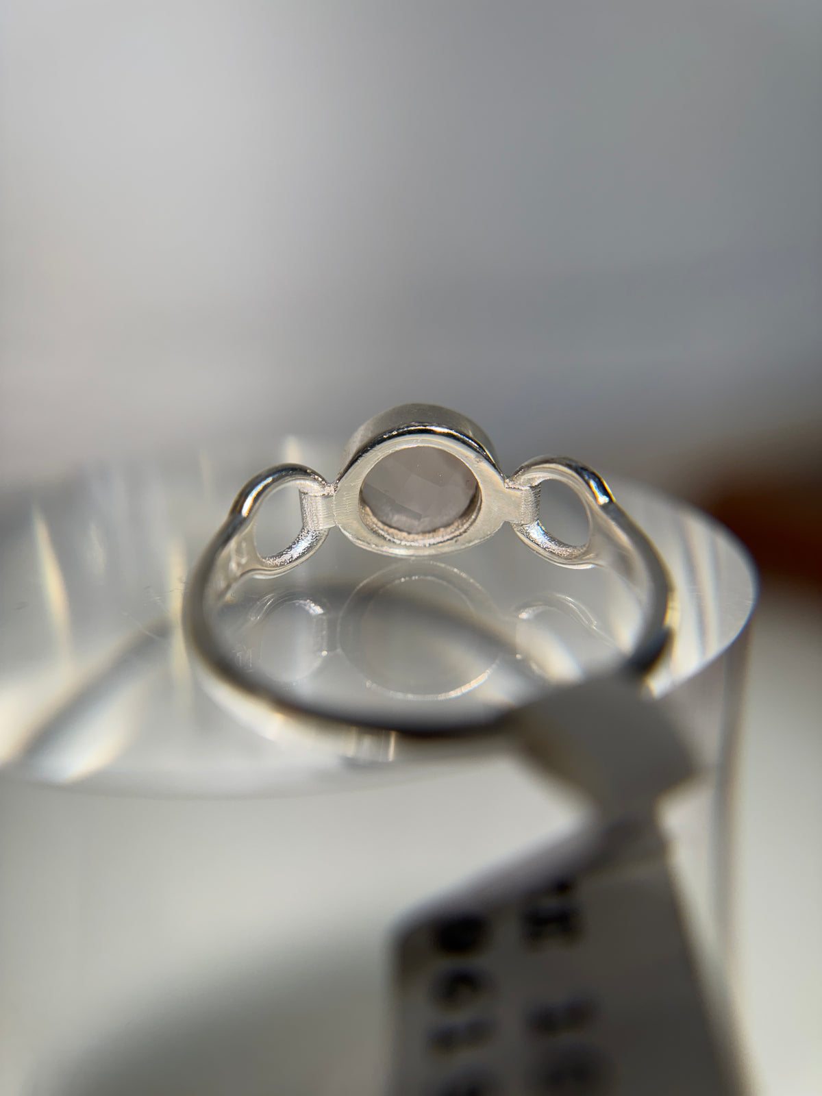 Rose Quartz Sterling Silver Ring