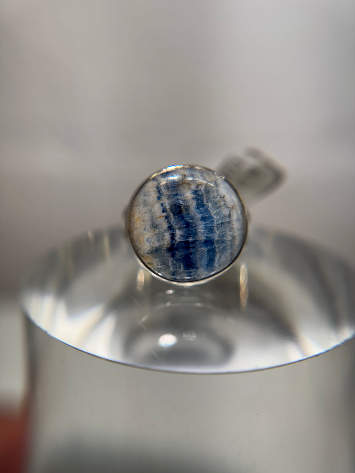 Blue Scheelite/ Lapis Lace Onyx Ring Size 8