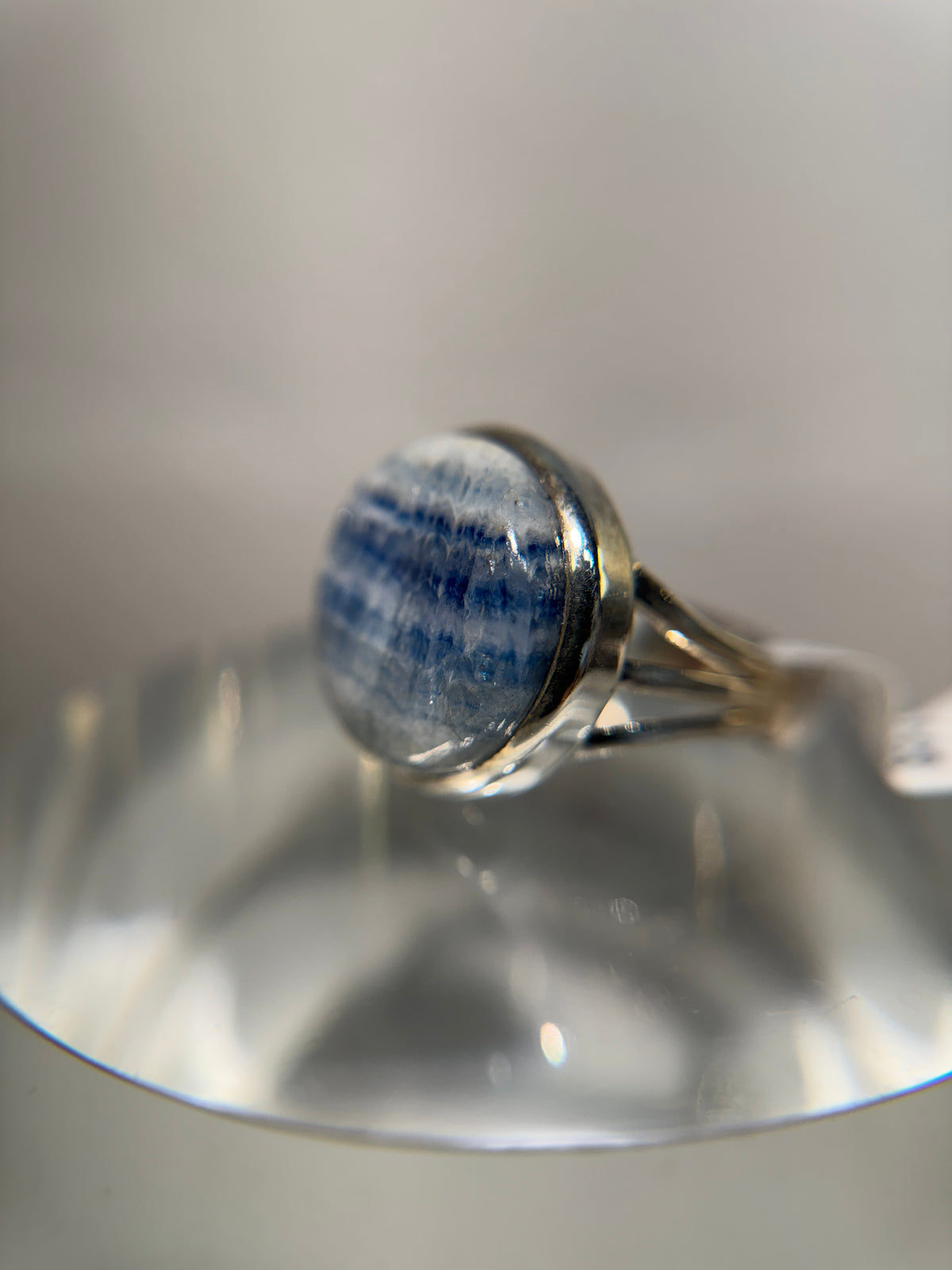 Blue Scheelite/ Lapis Lace Onyx Ring Size 9