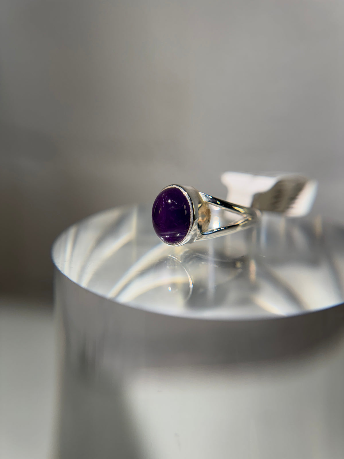 Amethyst Sterling Silver Ring Size 5
