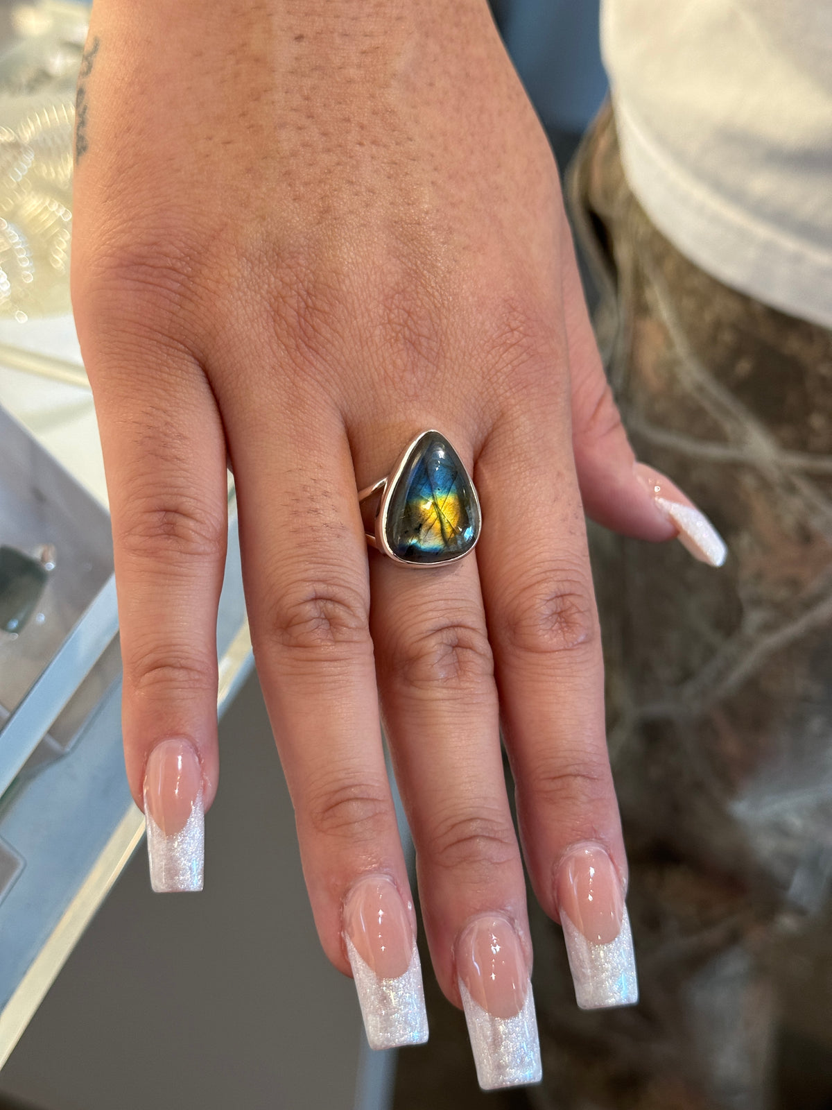 Labradorite Ring Size 12