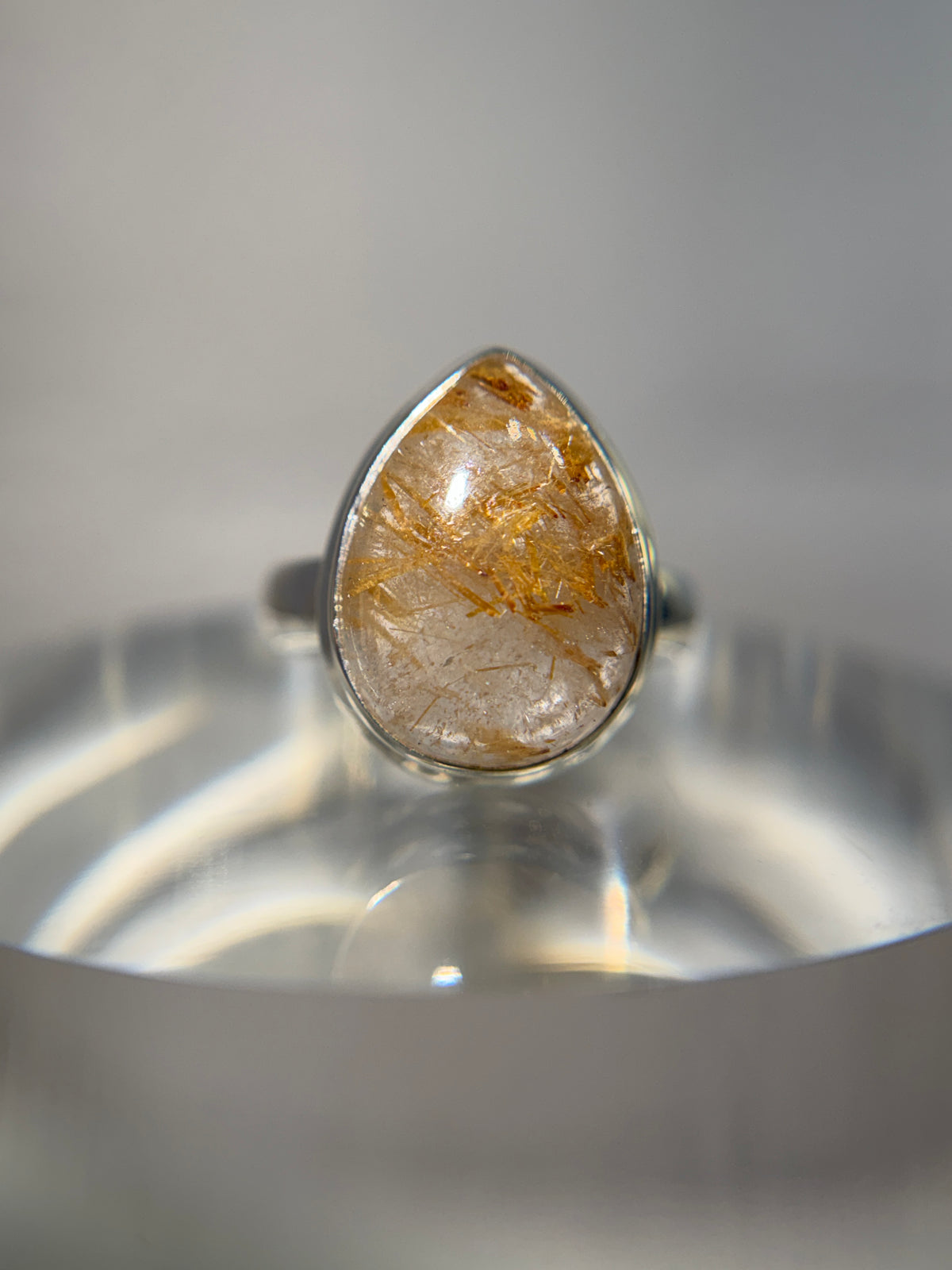 Golden Rutile Ring size 6