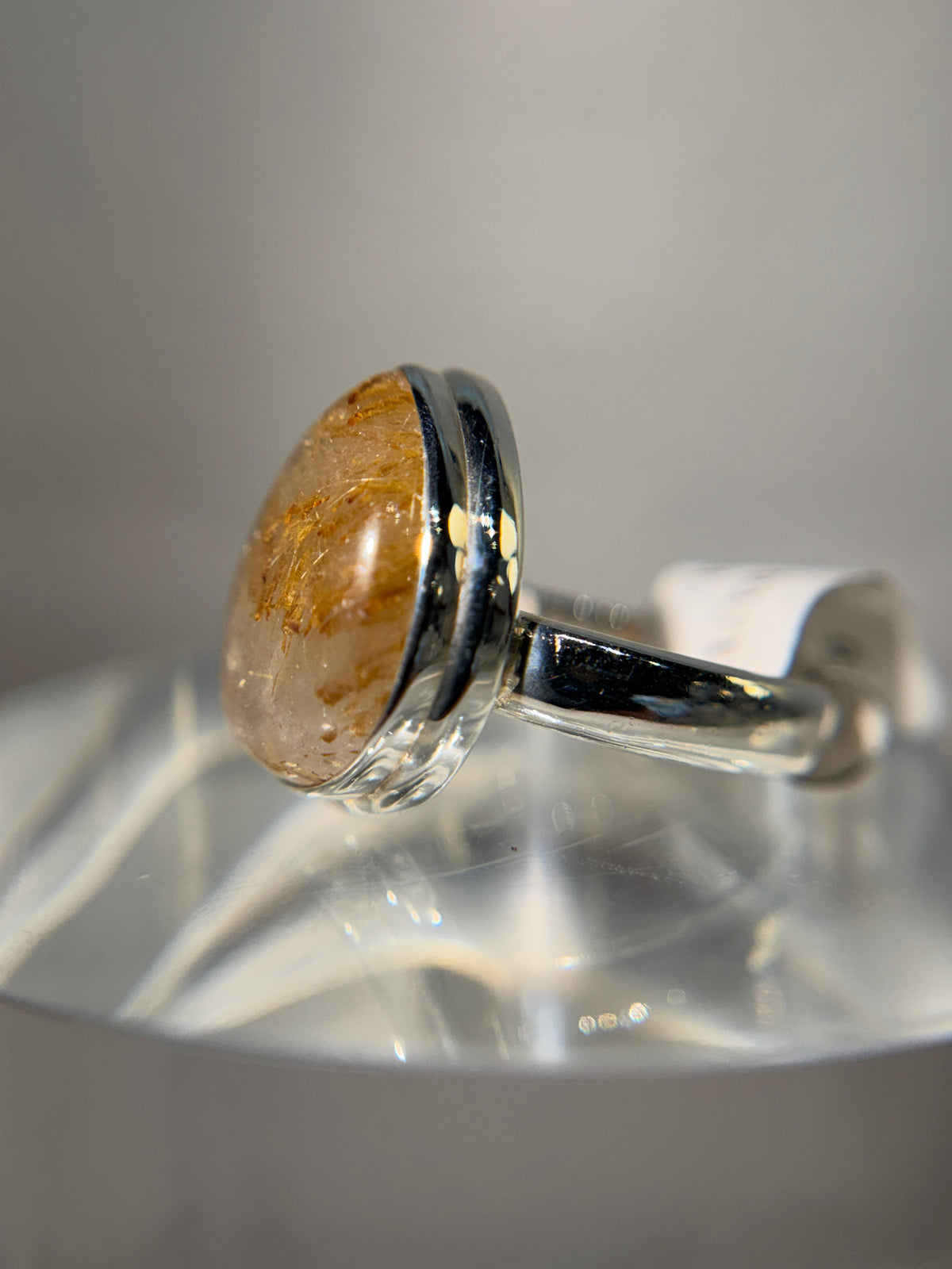 Golden Rutile Ring size 6