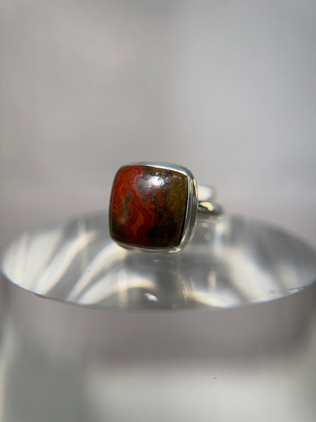 Moroccan Sardonyx Sterling Silver Ring Size 7