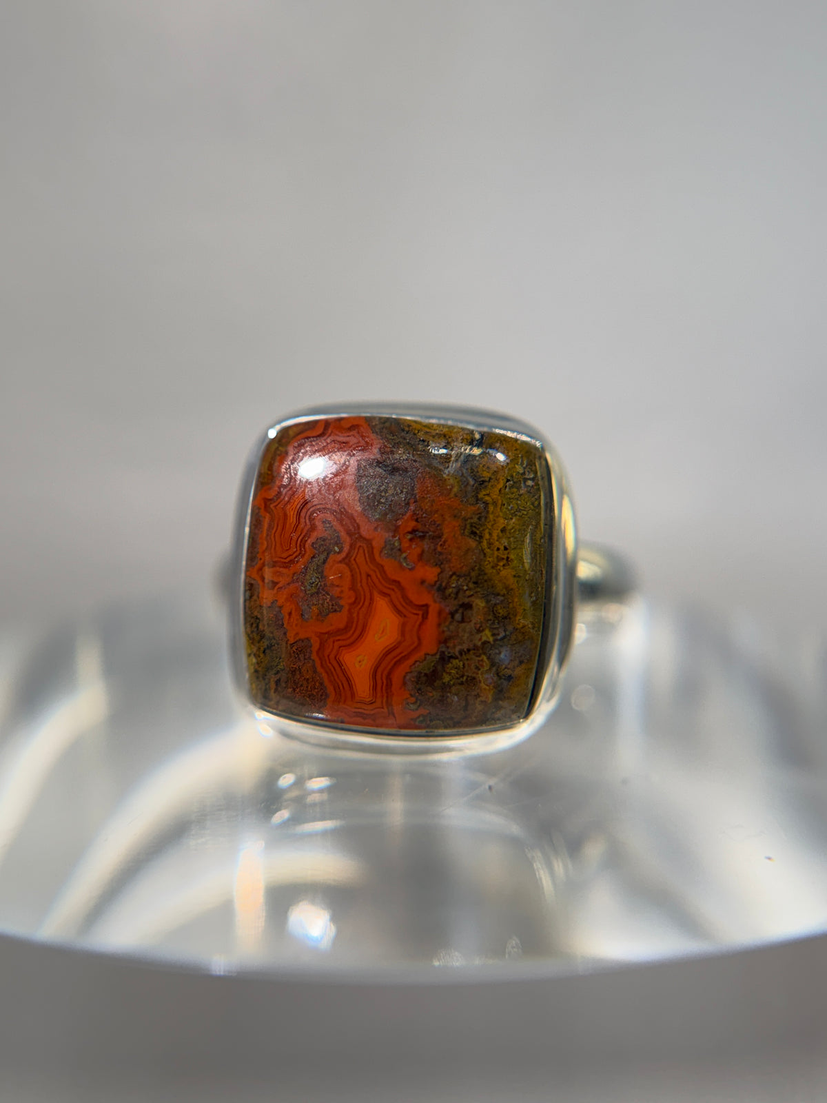 Moroccan Sardonyx Sterling Silver Ring Size 7