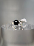 Black Onyx Sterling Silver Ring Size 6