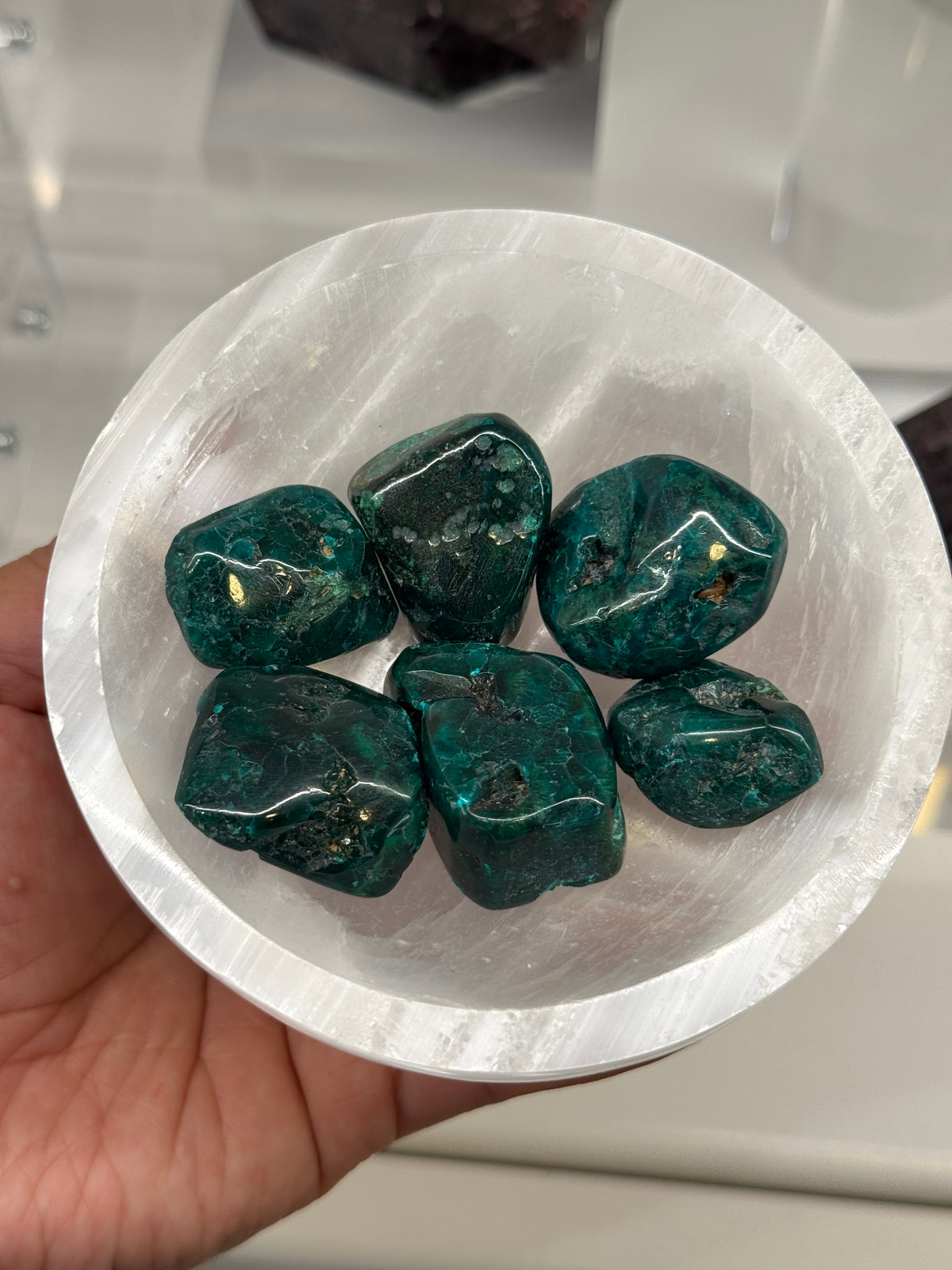 Dioptase Tumbled