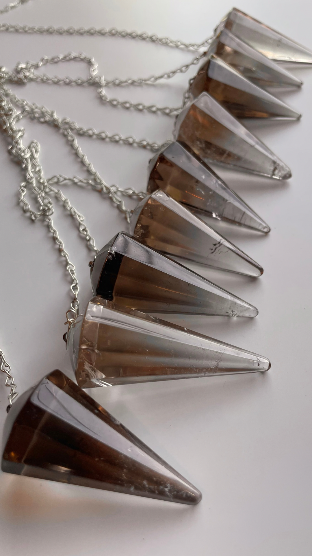 Smoky Quartz Pendulums