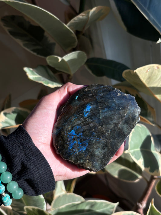 Labradorite Half Polished Freeform