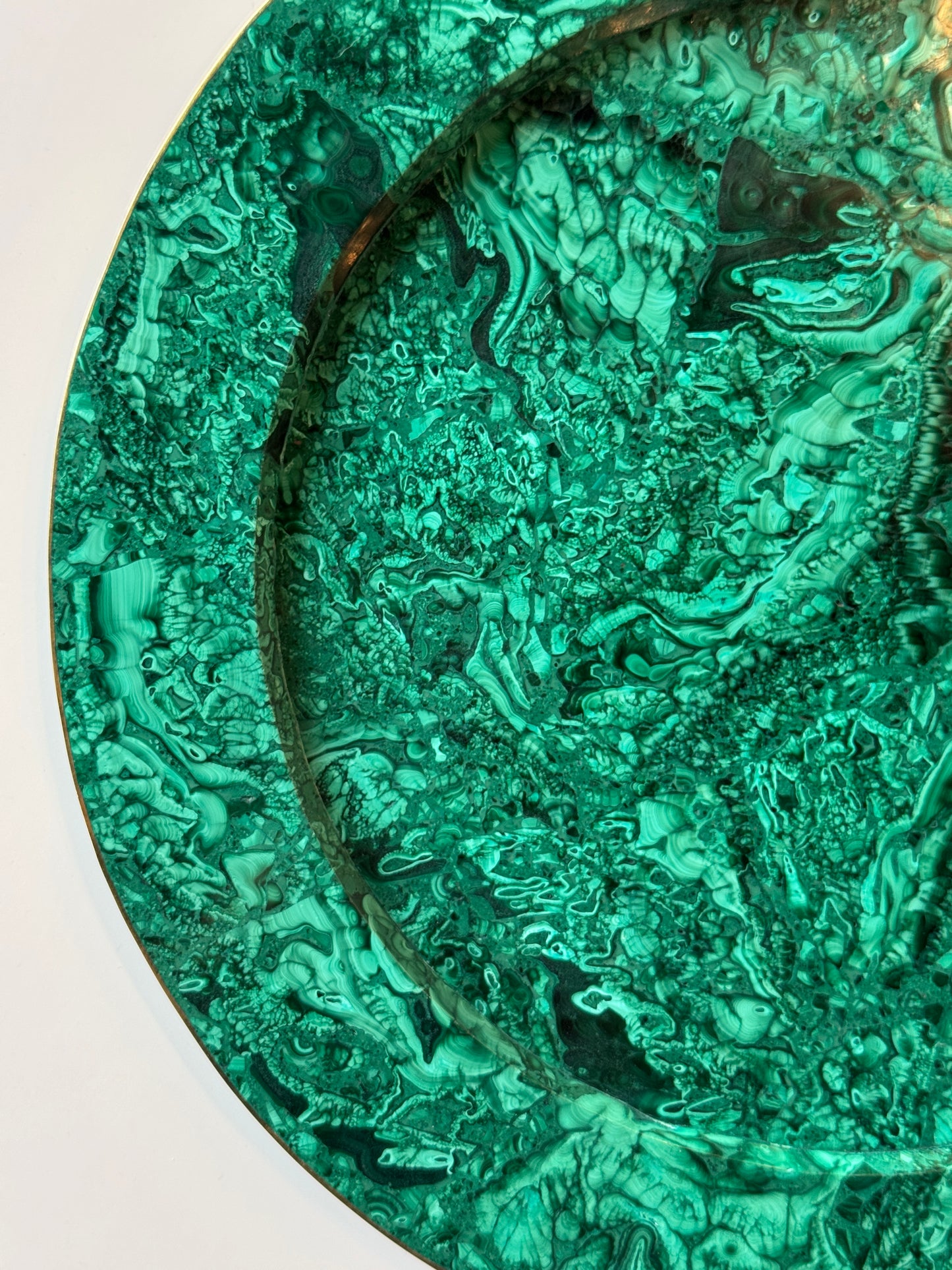 Large Malachite Serving Tray