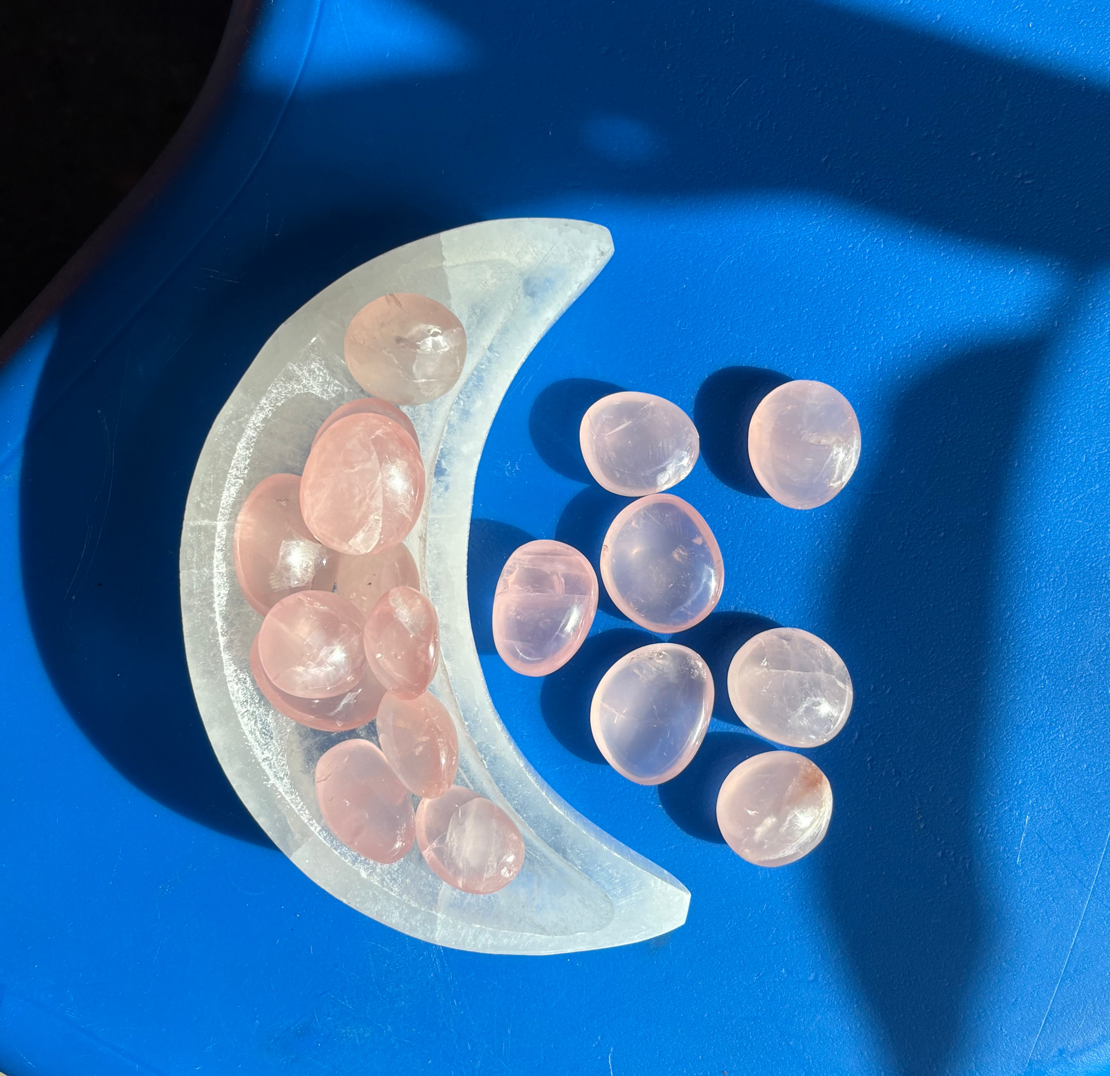 Madagascar Rose Quartz Tumble: AAA Grade