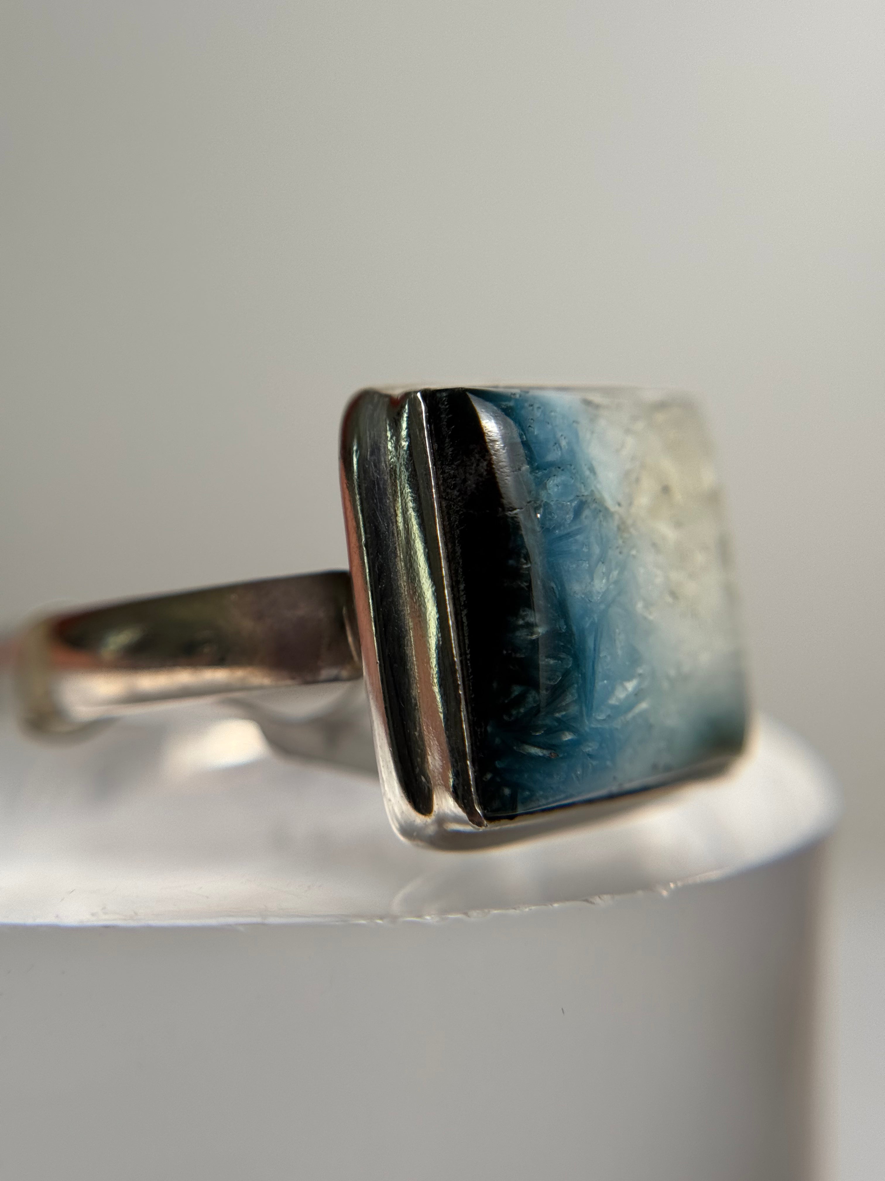 Blue Ice Glacier Ring Size 12
