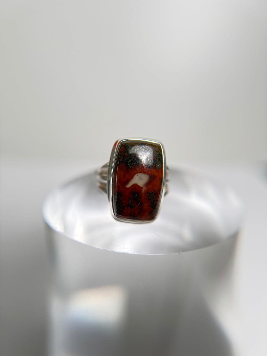 Seam Agate Ring Size 5