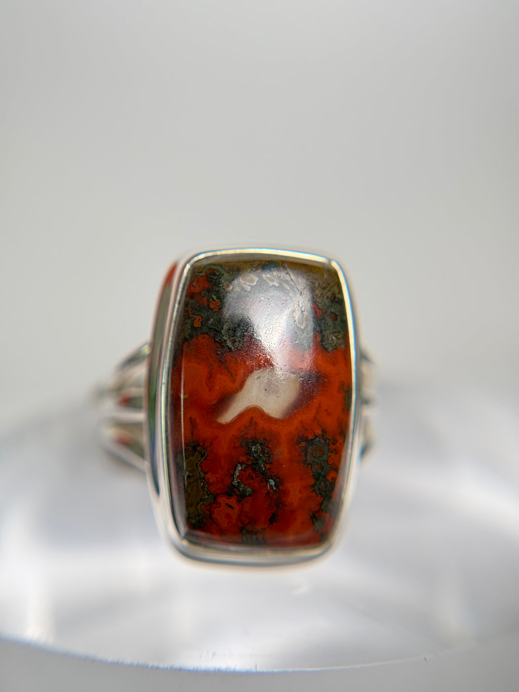 Seam Agate Ring Size 5