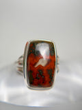 Seam Agate Ring Size 5