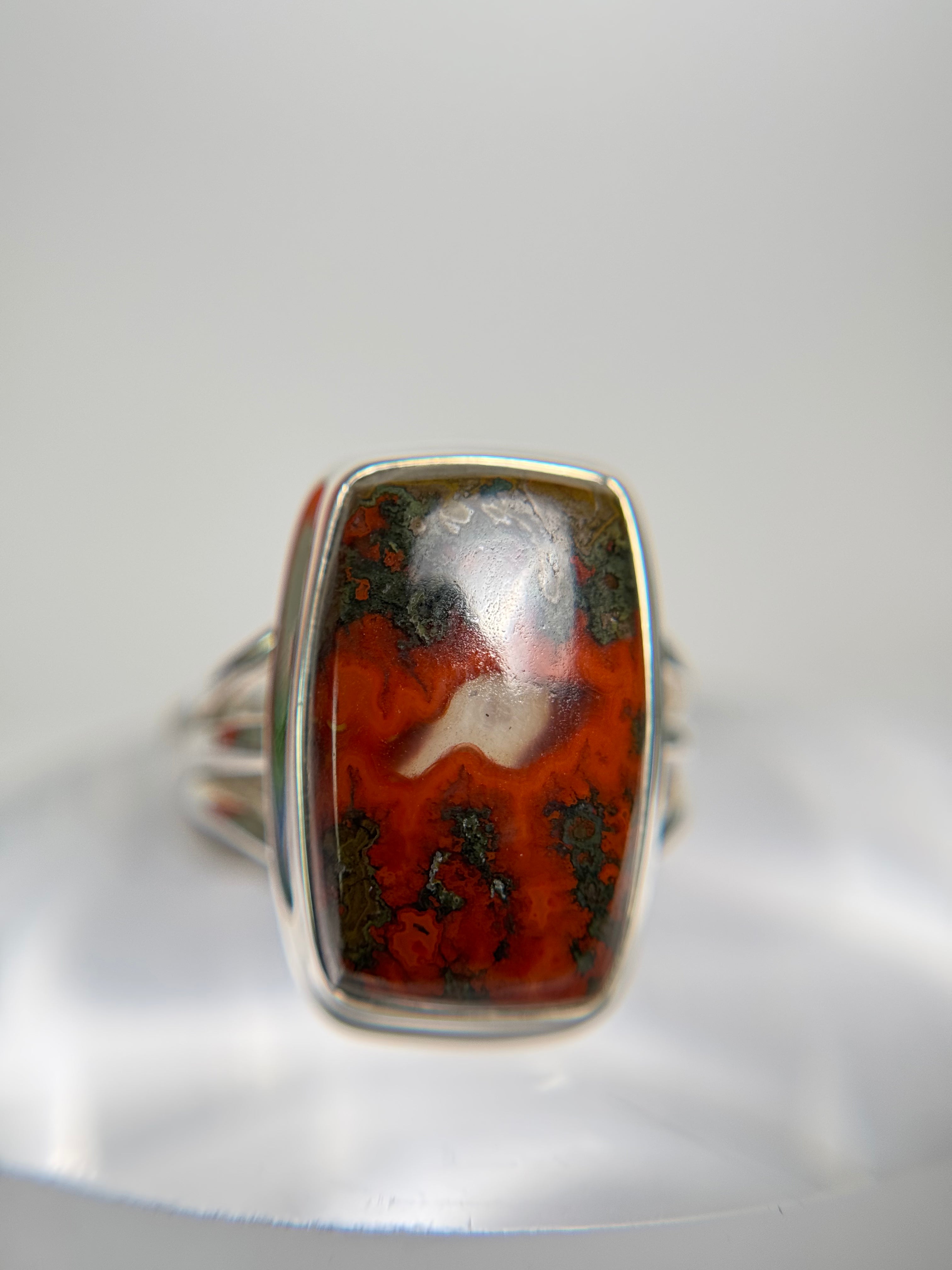 Seam Agate Ring Size 5