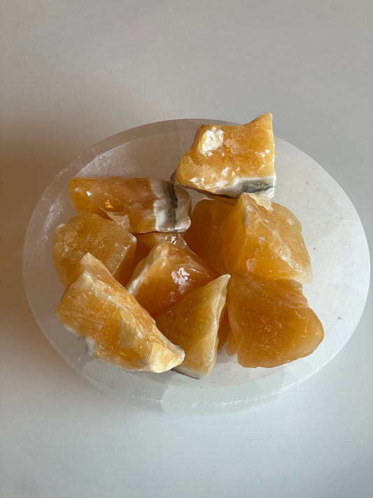 Orange Calcite Chunks