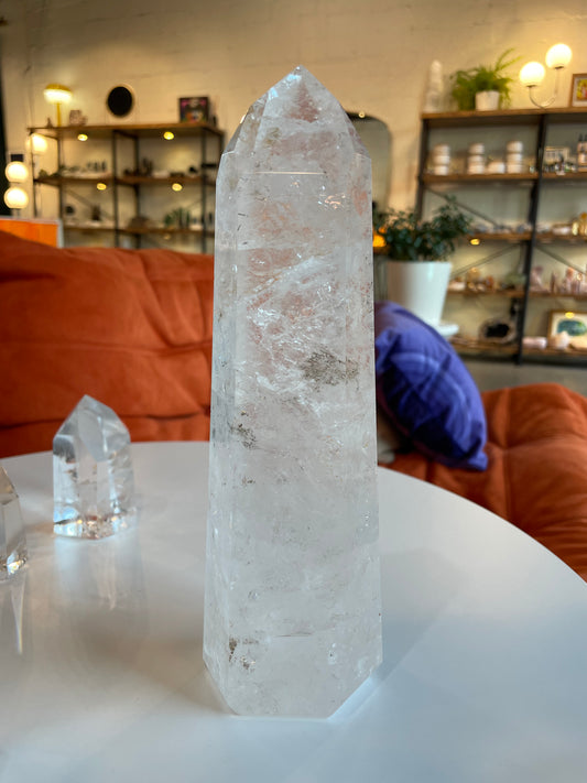 Large Clear Quartz Tower