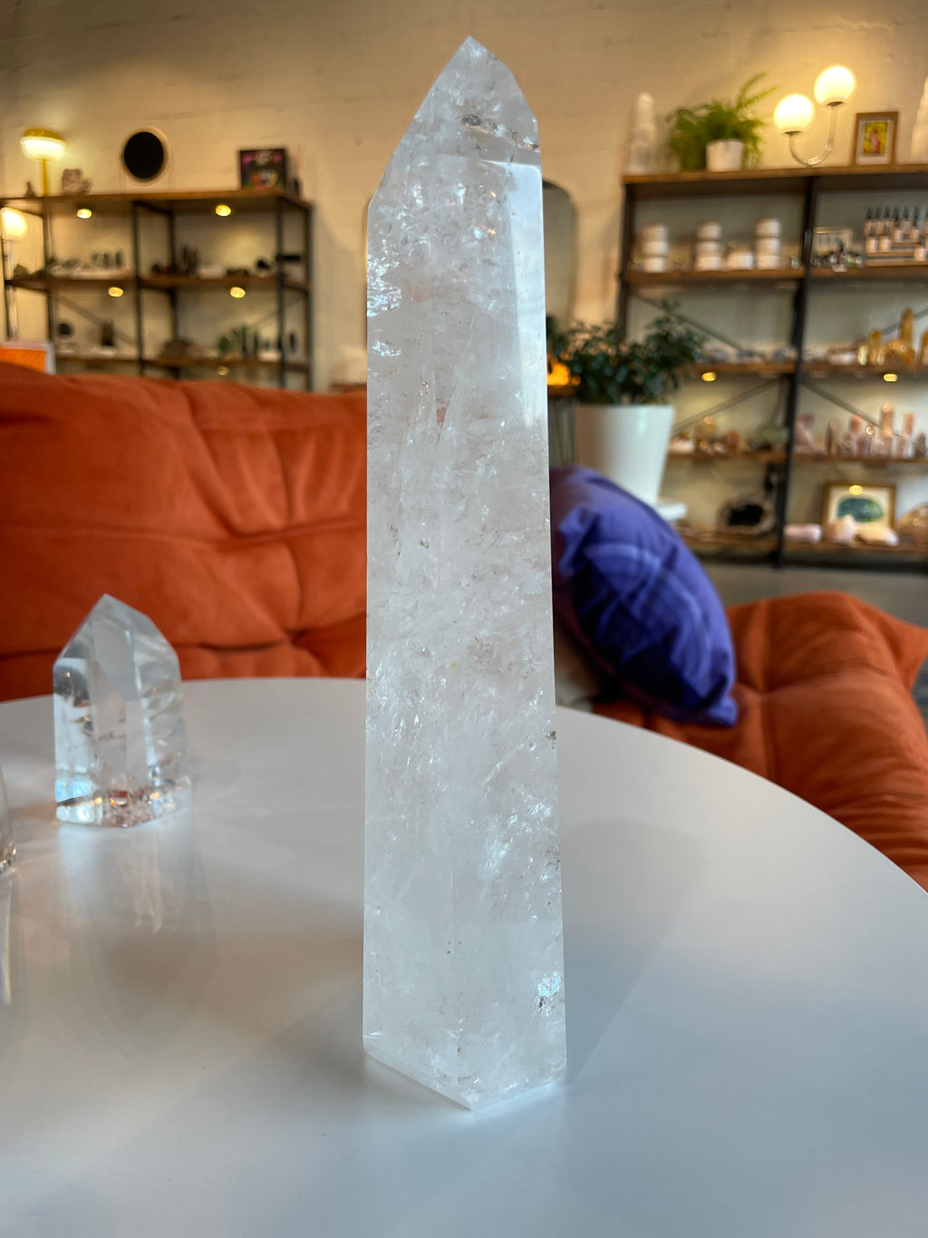 Large Clear Quartz Tower