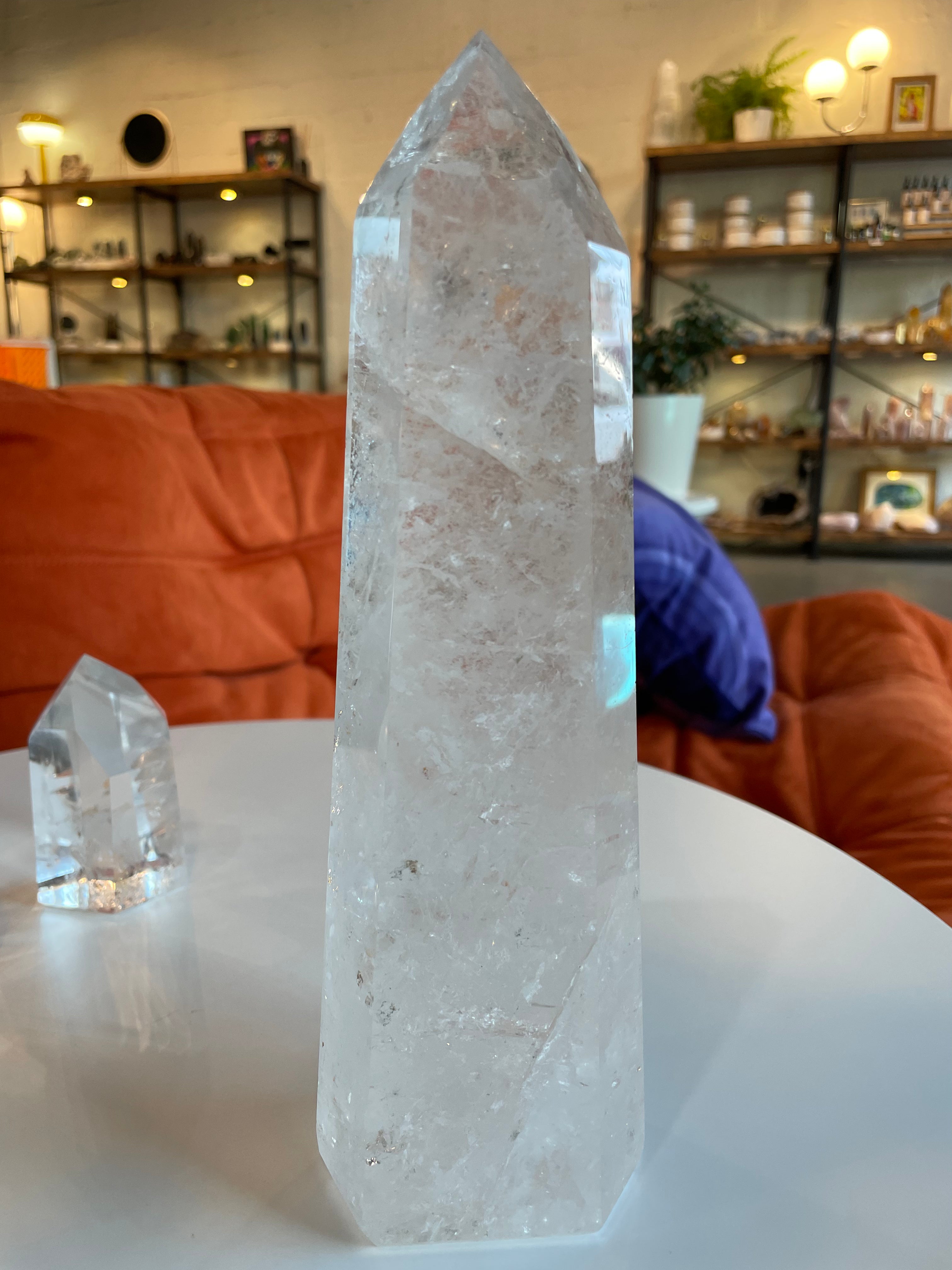 Large Clear Quartz Tower