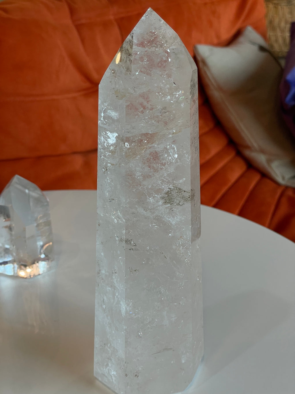 Large Clear Quartz Tower