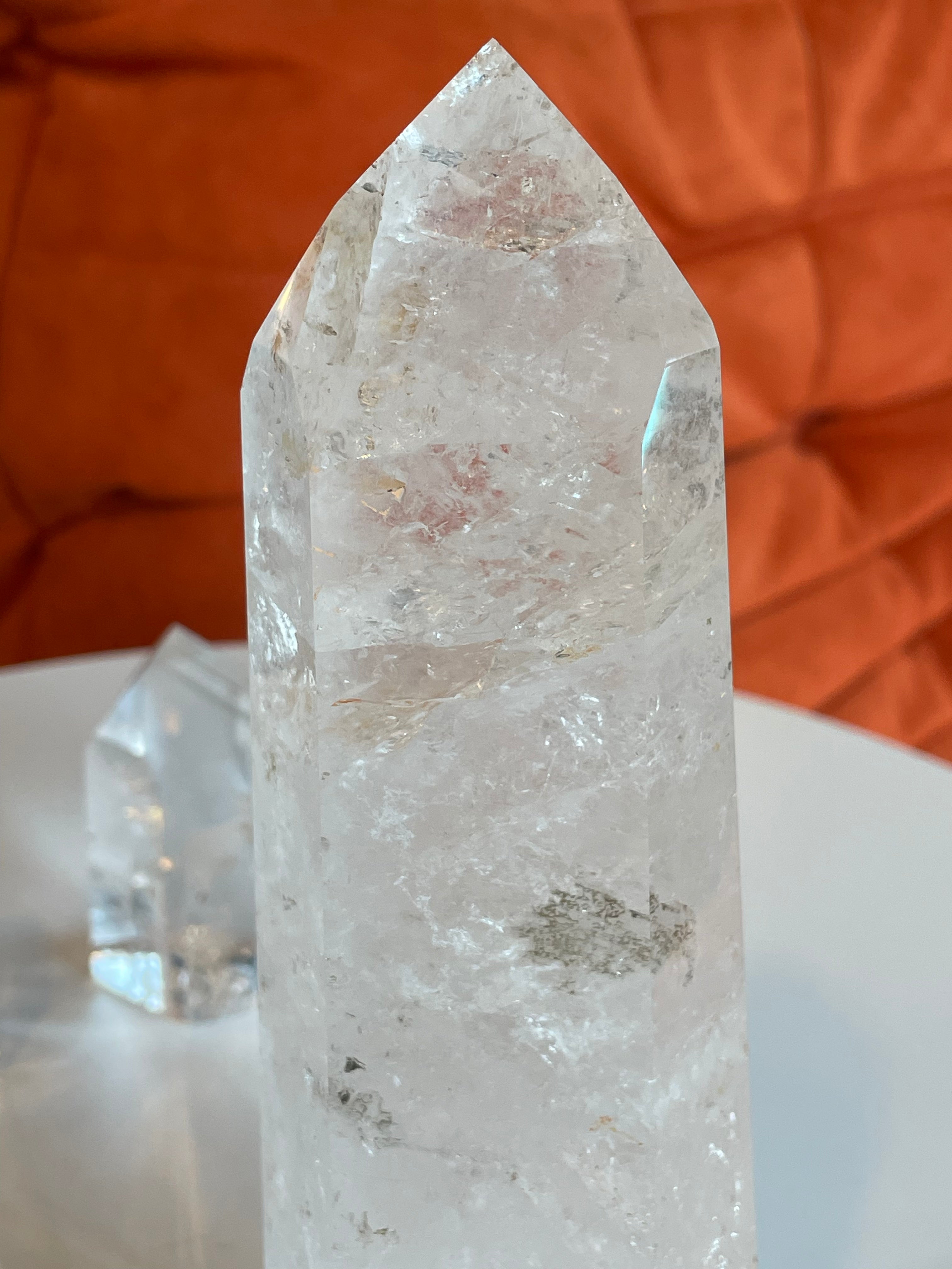 Large Clear Quartz Tower