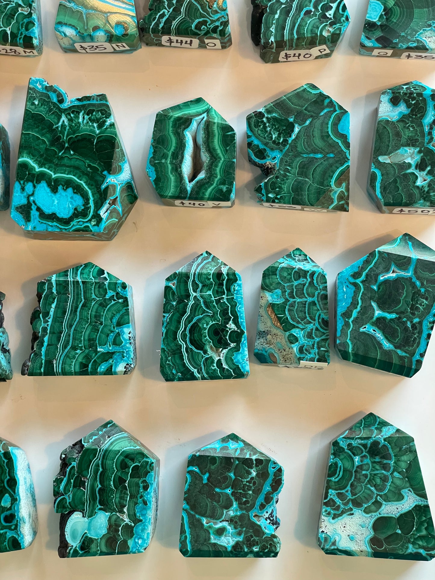 Mini Malachite and Chrysocolla Freeform Points