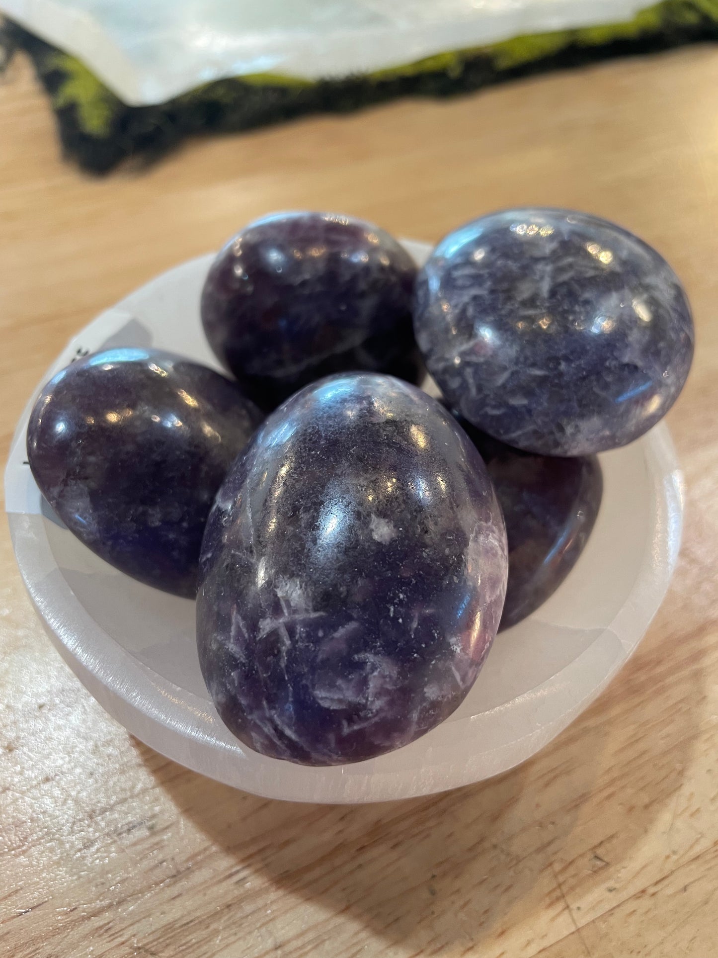 Lepidolite Palm Stones