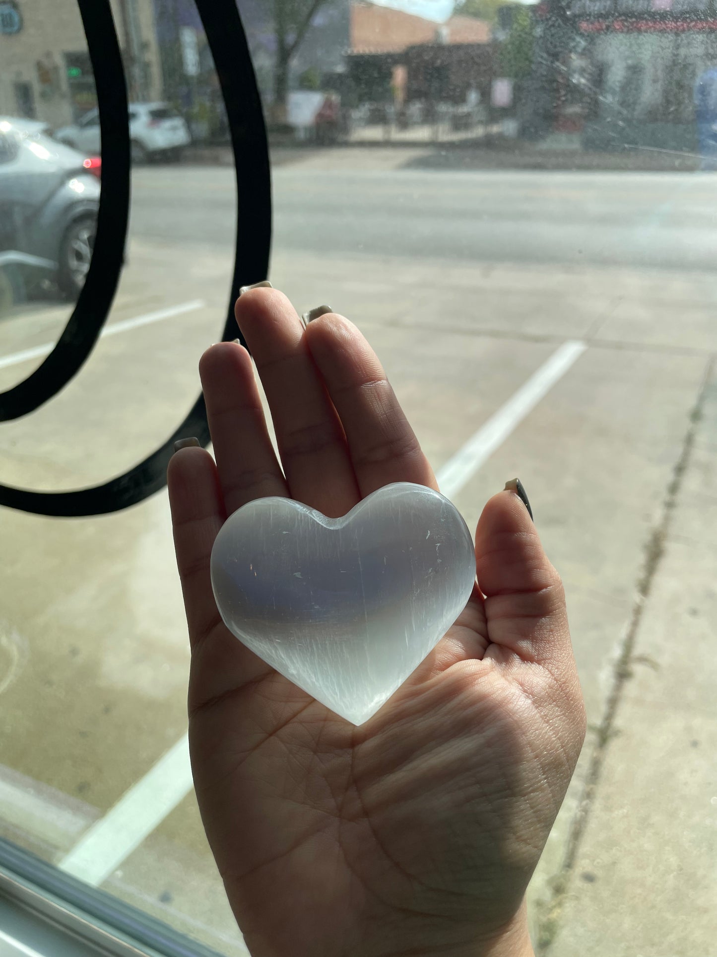 Selenite Hearts