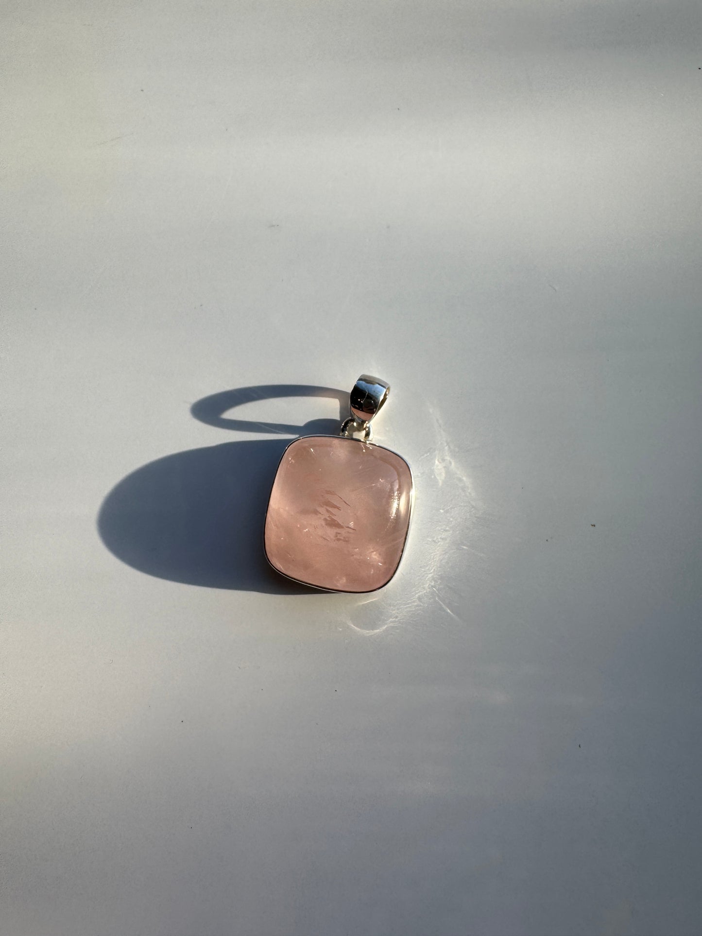 Rose Quartz Necklace Pendant