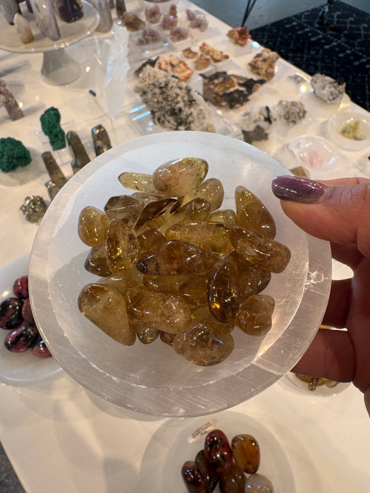 Small Natural Citrine Tumbled Crystals