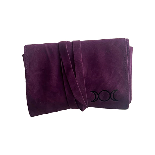 Triple Moon Velvet Tarot Bag