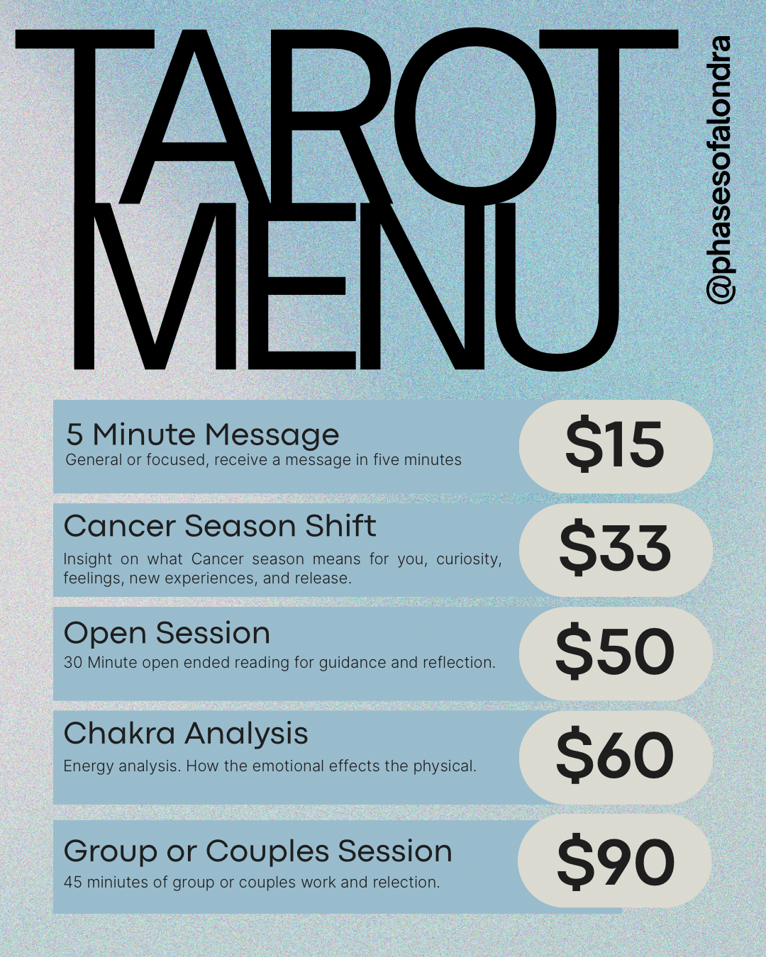 Group or Couples Session Tarot Reading
