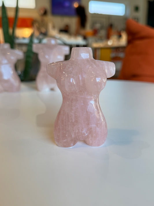 Rose Quartz Woman Body Silhouette #5