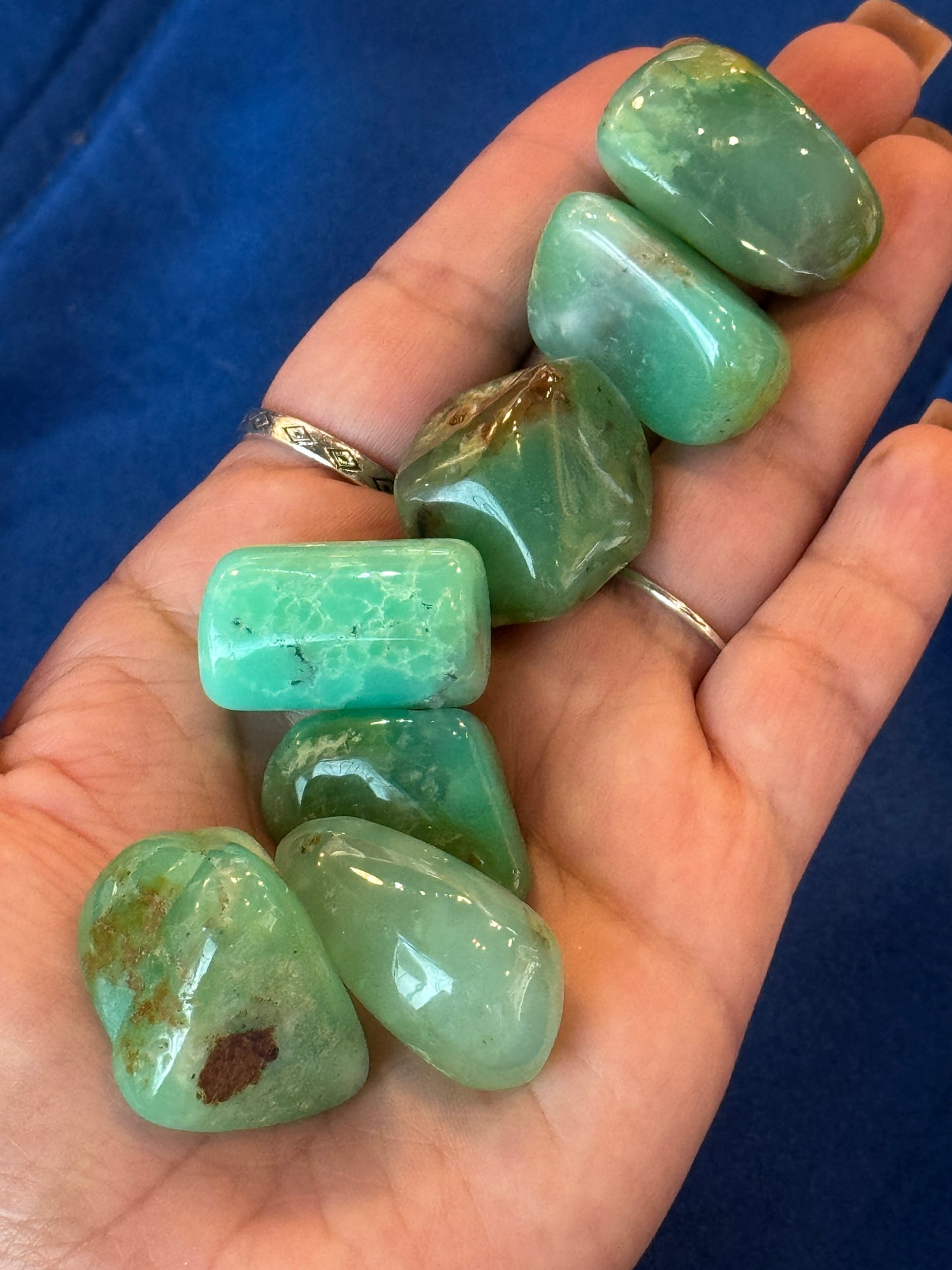 High Grade Chrysoprase Tumbled