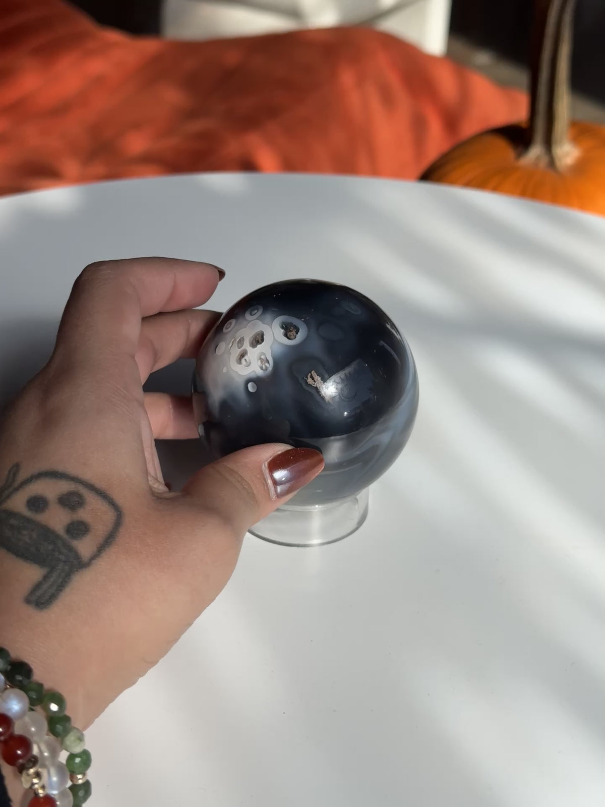 Orca Agate Sphere