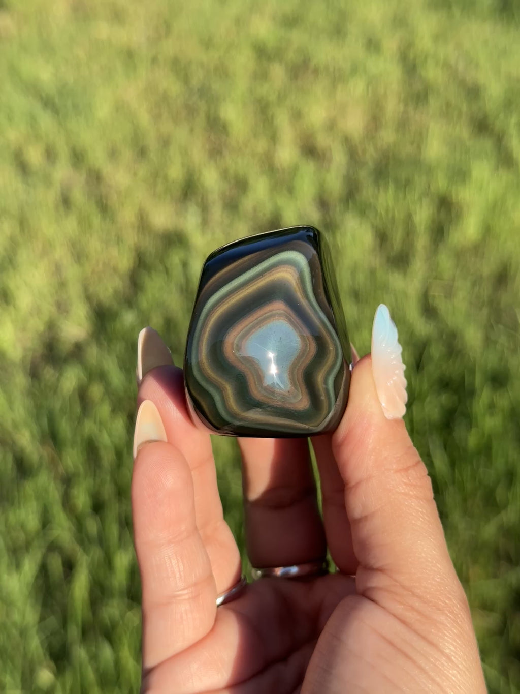 High Quality Rainbow Obsidian Polished Freeform | 📍Mexico RO-6