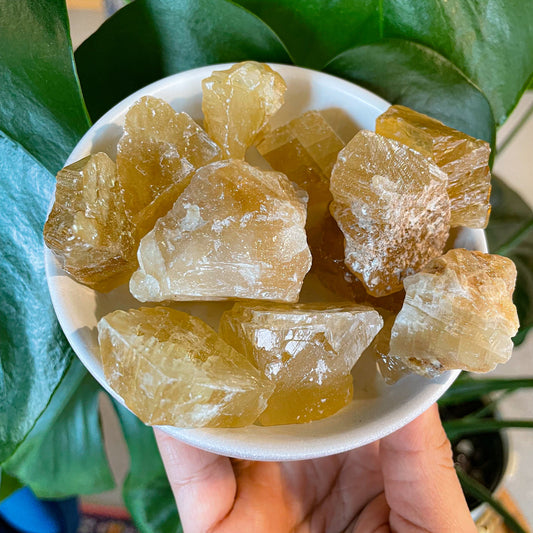 Rough Honey Calcite - Luna Metaphysical